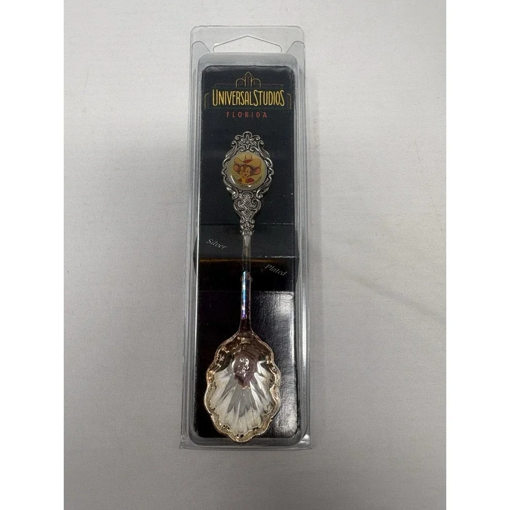 Vintage 90's Universal Studios Fievel Mousekewitz Silver Played Souvenir Spoon